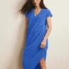 Iconic Geneva V-Neck Peruvian Cotton Dress - Lapis Blue -UNIVERSAL STANDARD 20250423 SHOT19 004 a2511661 d172 4ba6 9eae 26100e308522