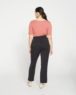 All Day Cigarette Pants - Black -UNIVERSAL STANDARD All Day Cigarette Pants Black USPA1069 001 004 030