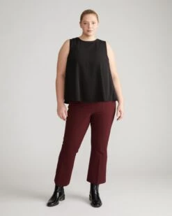 Prestige Ponte Flared Pants - Black Cherry 14 Prestige Ponte Flared Pants - Black Cherry -UNIVERSAL STANDARD Amaya Pants Black Cherry USPA1572A 190 001 036
