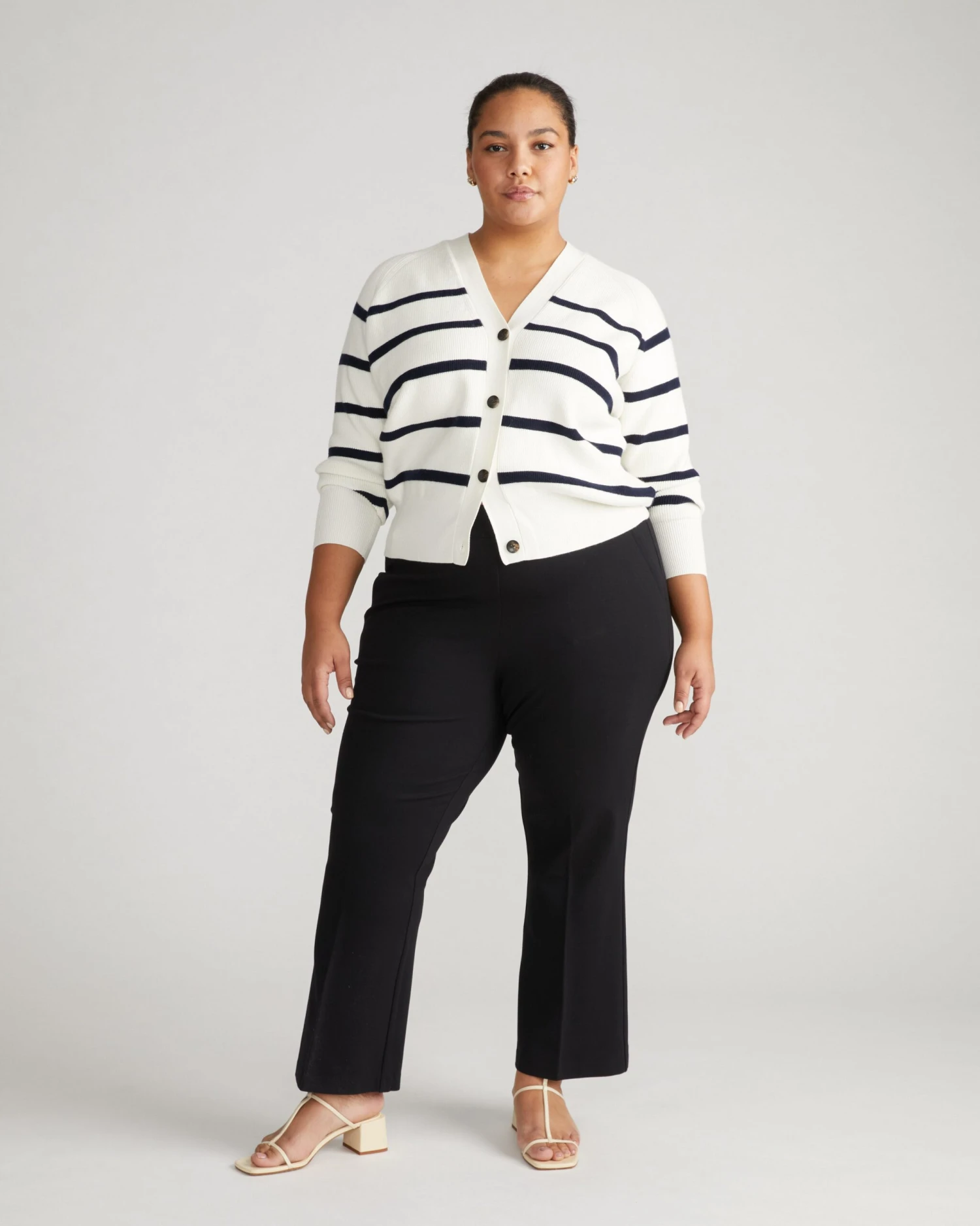 Prestige Ponte Flared Pants - Black 4 Prestige Ponte Flared Pants - Black - Image 2