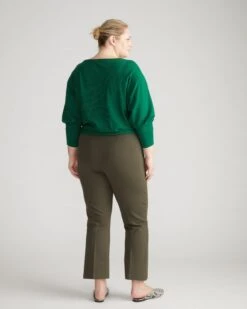 Prestige Ponte Flared Pants - Nori 14 Prestige Ponte Flared Pants - Nori -UNIVERSAL STANDARD Amaya Pants Dark Olive USPA1572A 164 004 027