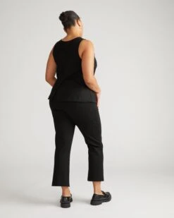 Amaya Ponte Kick Flare Pants - Black 11 Amaya Ponte Kick Flare Pants - Black -UNIVERSAL STANDARD Amaya Pants In PonteUSPA1572C 001Black 003 077