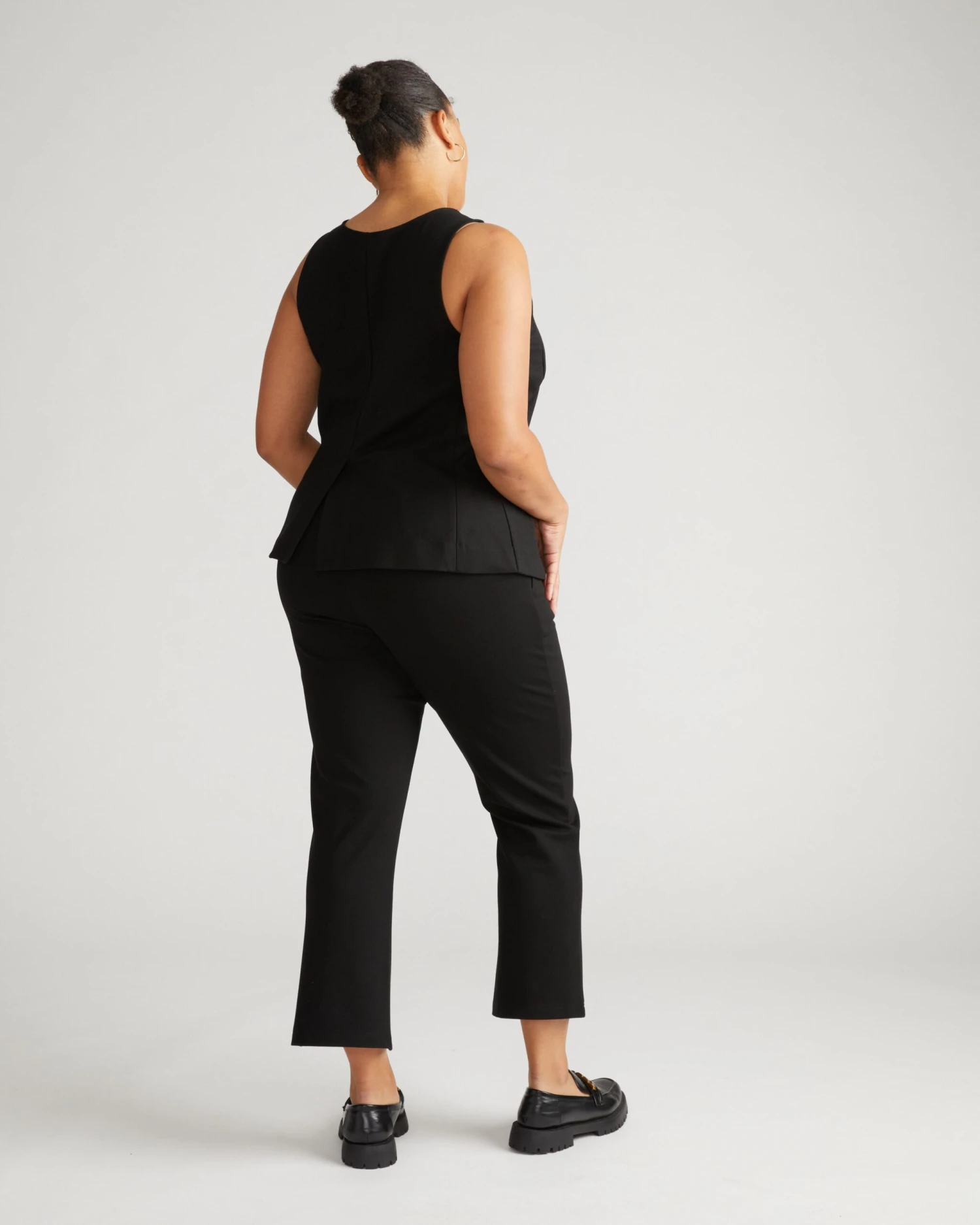 Amaya Ponte Kick Flare Pants - Black 7 Amaya Ponte Kick Flare Pants - Black - Image 5