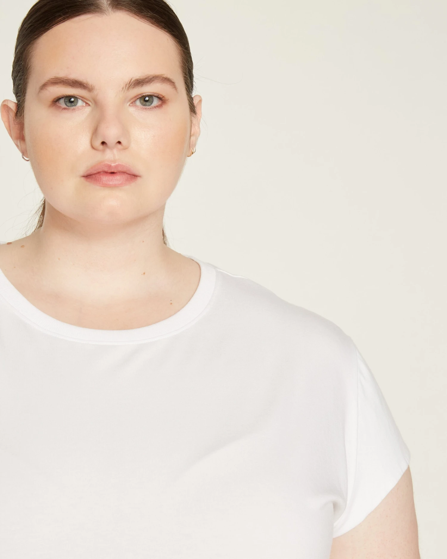 White Cap Sleeve Tee - Premium Pima Cotton Fitted Top 8 White Cap Sleeve Tee - Premium Pima Cotton Fitted Top - Image 6