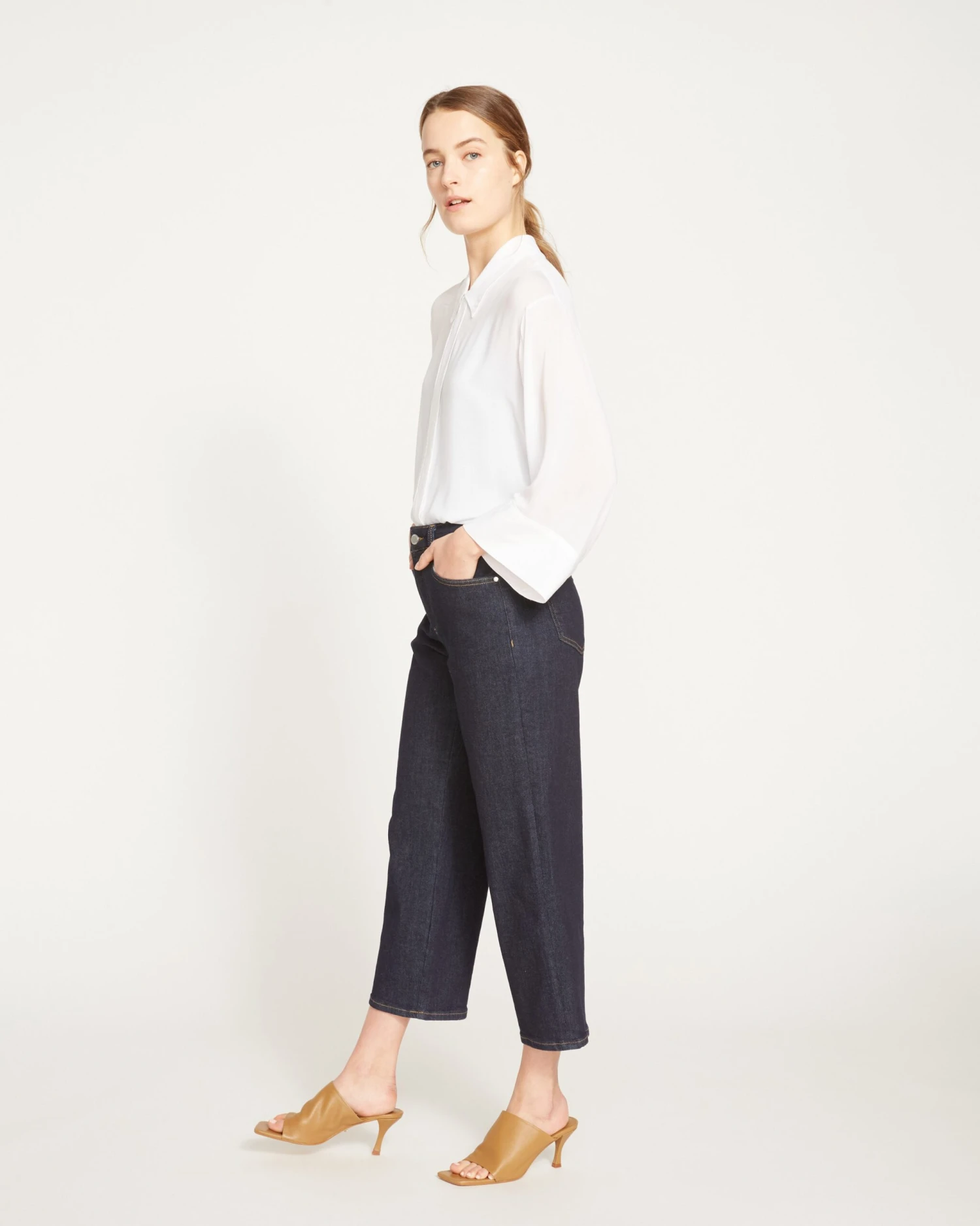 Bae Boyfriend Crop Jeans - Vintage Indigo Selvedge 5 Bae Boyfriend Crop Jeans - Vintage Indigo Selvedge - Image 3