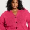 Soft Cerise Cardigan Sweater - Washable Cashmere Alternative 2 Soft Cerise Cardigan Sweater - Washable Cashmere Alternative -UNIVERSAL STANDARD Better Than Wool Cardigan Cerise USSW1254 520 1