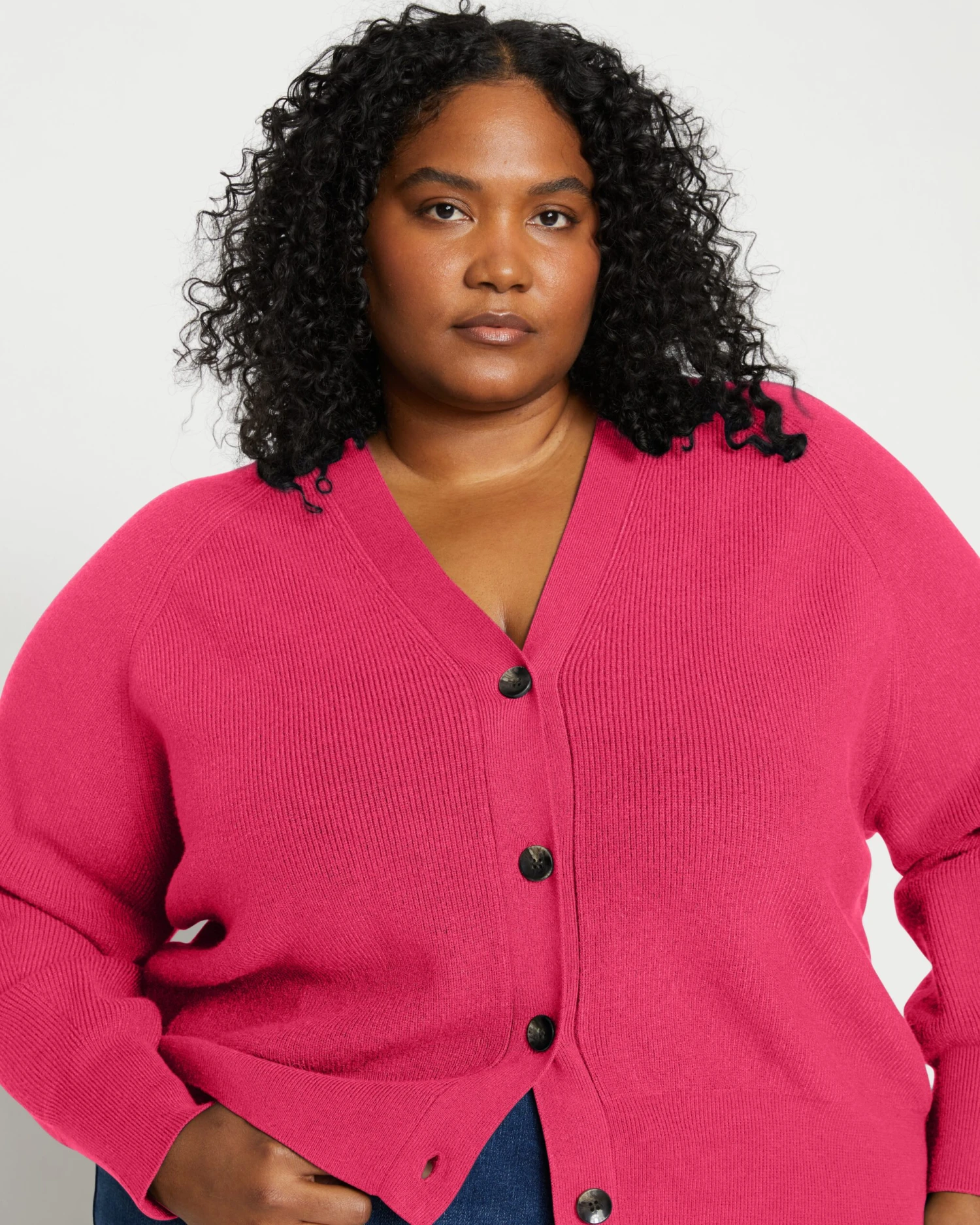 Soft Cerise Cardigan Sweater - Washable Cashmere Alternative 3 Soft Cerise Cardigan Sweater - Washable Cashmere Alternative