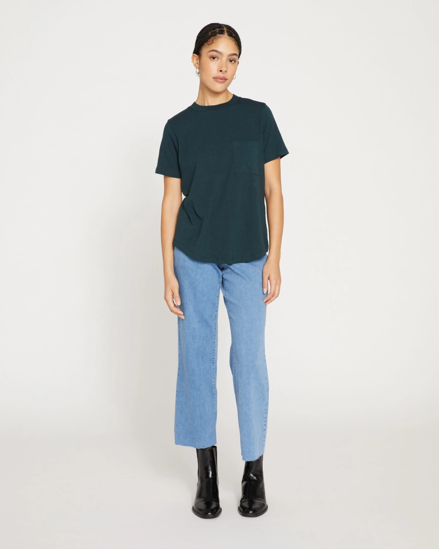 Premium Peruvian Cotton Pocket Tee - Deep Sea Garcon T-Shirt 4 Premium Peruvian Cotton Pocket Tee - Deep Sea Garcon T-Shirt - Image 2