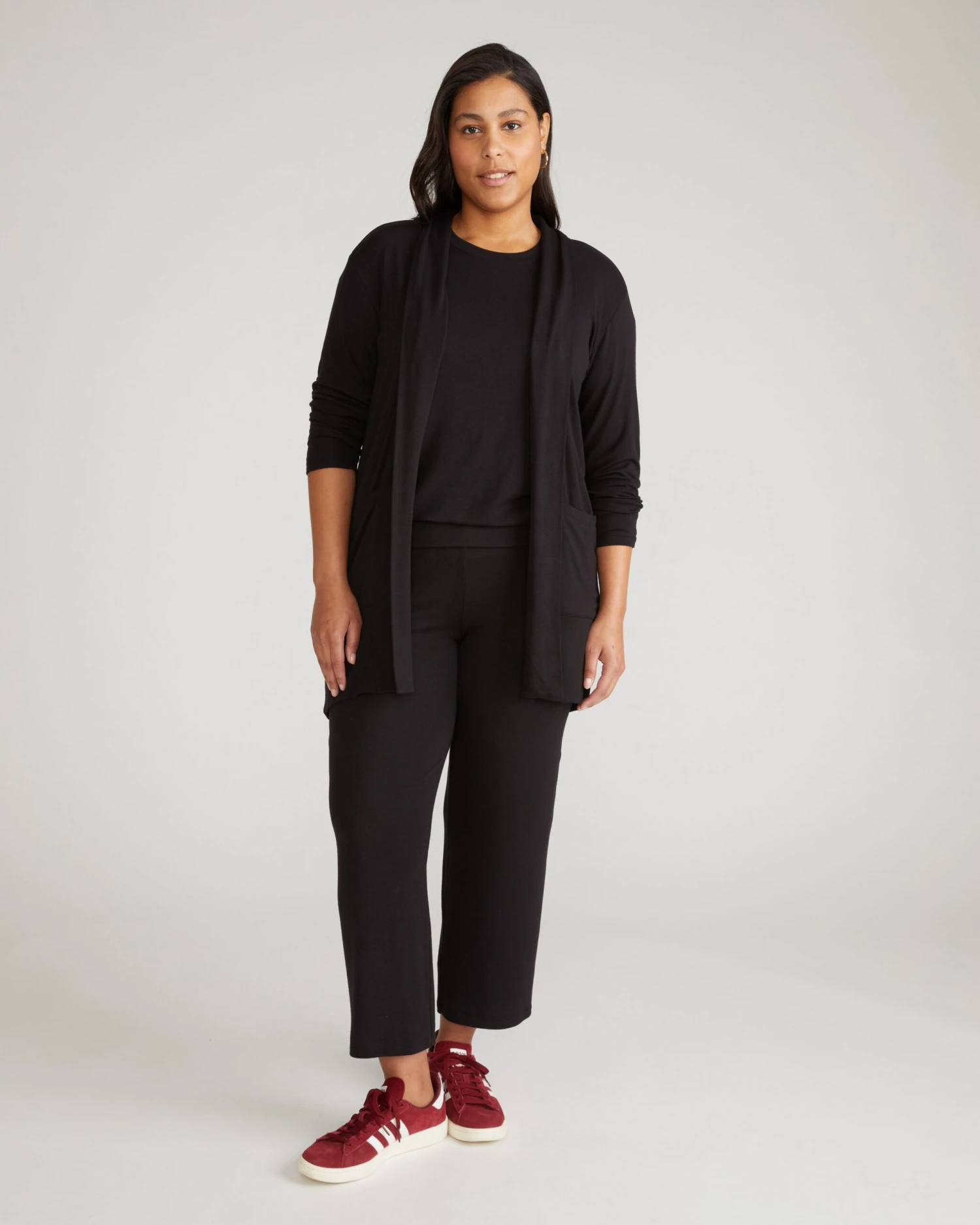 Minimalist Lightweight Travel Cardigan - Wrinkle-Resistant Ribbed Layer 3 Minimalist Lightweight Travel Cardigan - Wrinkle-Resistant Ribbed Layer