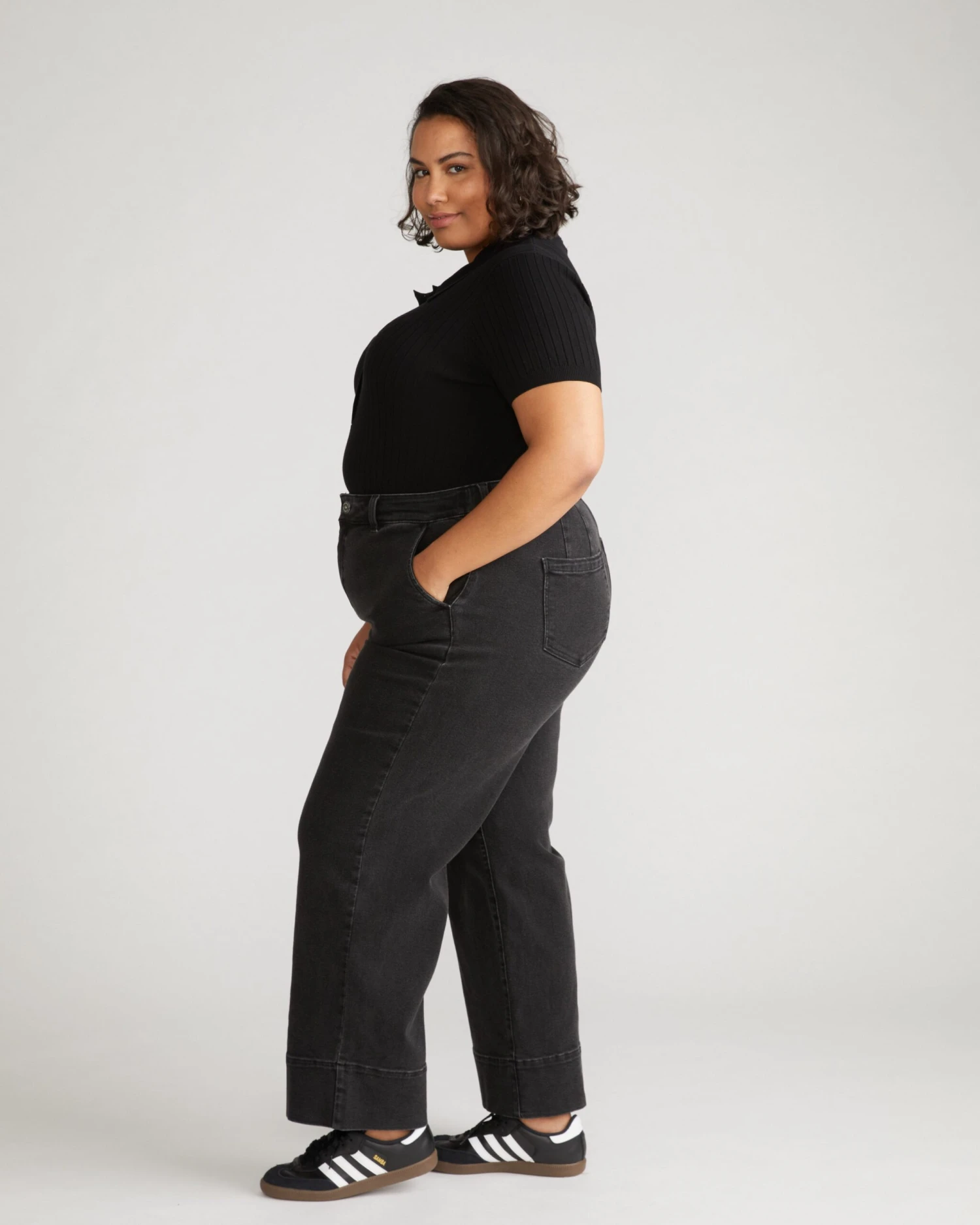 Carol High Rise High Stretch Jeans - Broken Black 5 Carol High Rise High Stretch Jeans - Broken Black - Image 3