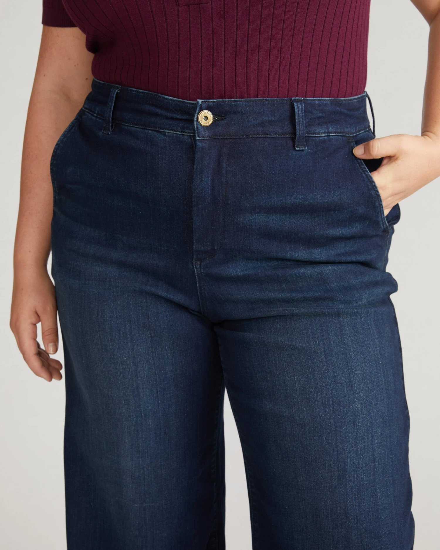 Carol High Rise Wide Leg Sailor Jeans - Daydream Blue 5 Carol High Rise Wide Leg Sailor Jeans - Daydream Blue - Image 3