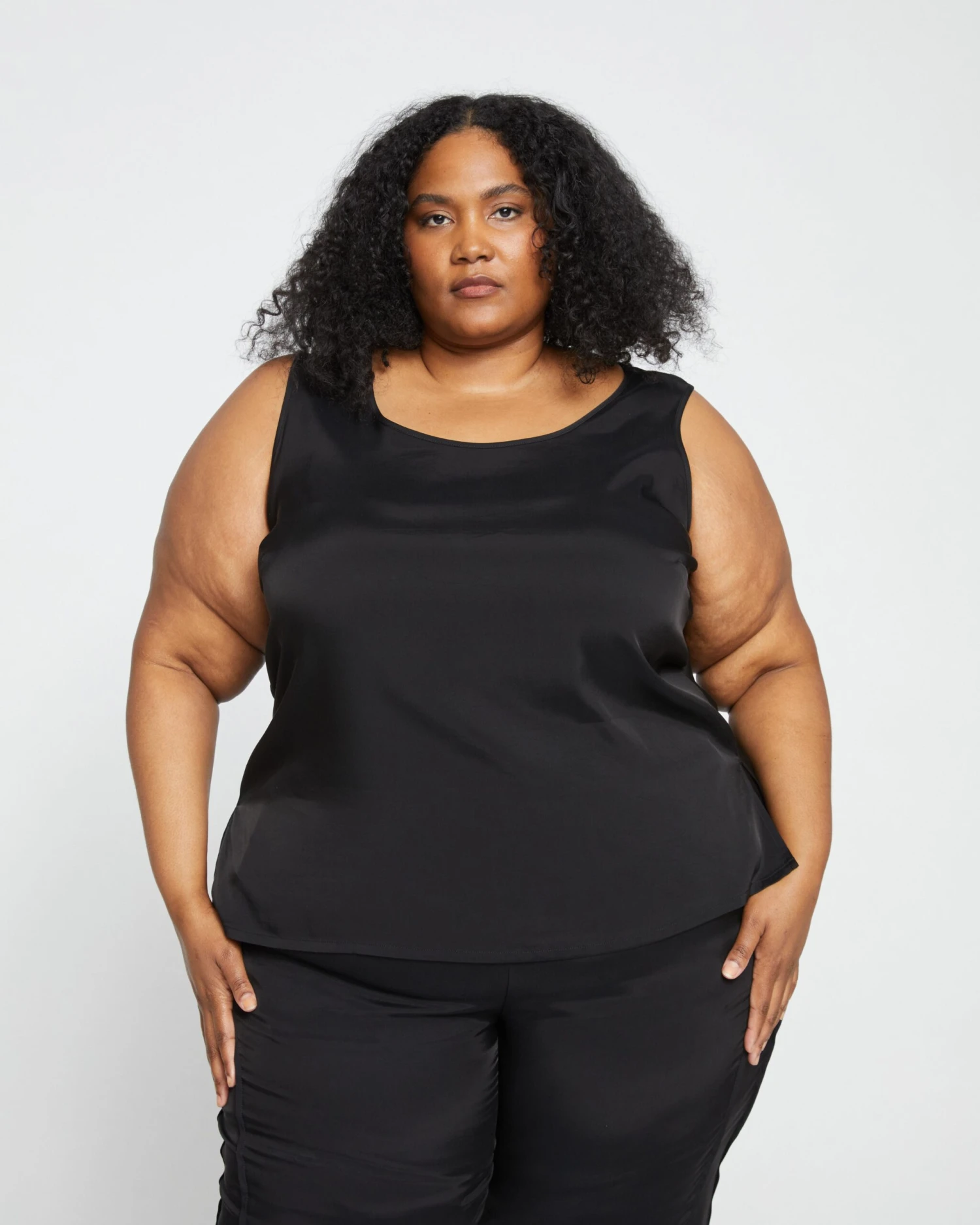 Cooling Stretch Cupro Tank Top - Silk-Soft Sleeveless Shirt 3 Cooling Stretch Cupro Tank Top - Silk-Soft Sleeveless Shirt