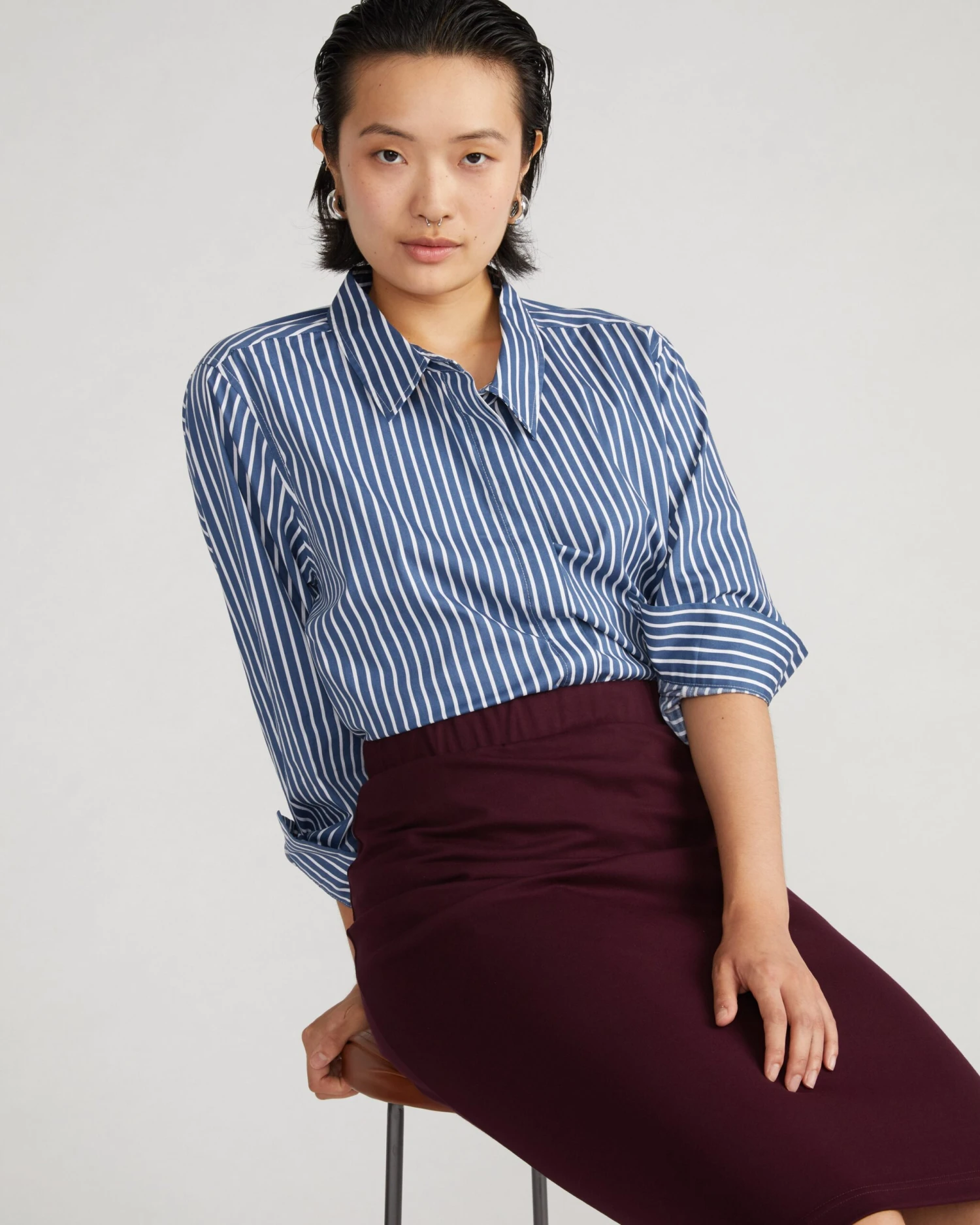 Danube Ponte Skirt - Black Cherry 3 Danube Ponte Skirt - Black Cherry