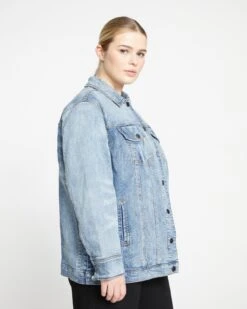 Denim Chore Jacket - Light Blue -UNIVERSAL STANDARD Denim Chore Jacket Light Blue USOU1021 128 003 022