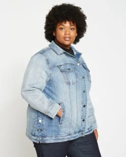 Denim Chore Jacket - Light Blue -UNIVERSAL STANDARD Denim Chore Jacket USOU1021 128 003 039