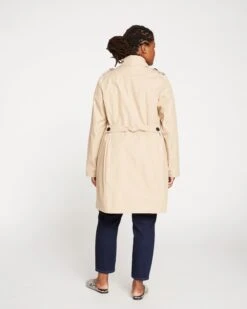 Derjon Trench Coat 2.0 - Tailored Khaki Outerwear -UNIVERSAL STANDARD Derjon Trench Coat Khaki USOU0064N 102 004 070