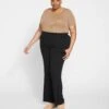 Foundation Mola Pant - Black High-Waisted Ribbed Lounge Pants 1 Foundation Mola Pant - Black High-Waisted Ribbed Lounge Pants -UNIVERSAL STANDARD Eco Foundation Mola Pant Black USFD0088 001 001 005
