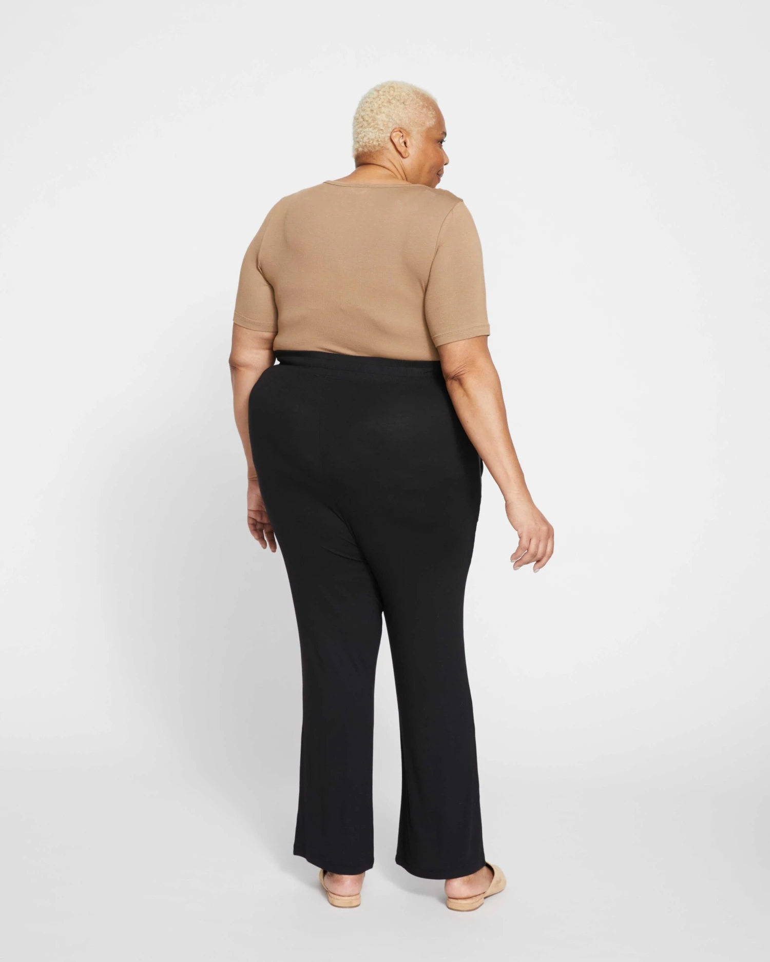 Foundation Mola Pant - Black High-Waisted Ribbed Lounge Pants 6 Foundation Mola Pant - Black High-Waisted Ribbed Lounge Pants - Image 4