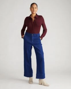 Carol High Rise Super Stretch Jeans - After Hours -UNIVERSAL STANDARD Elbe Liquid Jersey Shirt Classic Fit Black Cherry USTO1159 190 002 138 1