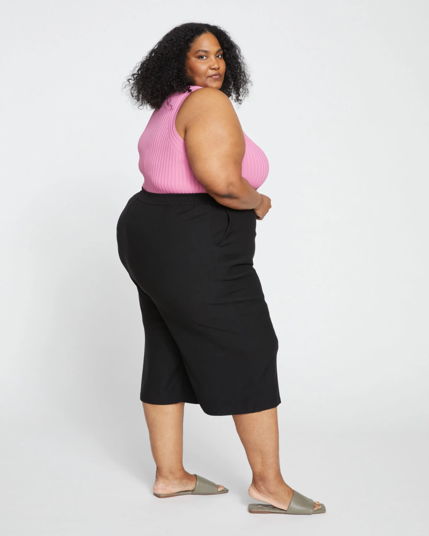 Elvo Double Luxe Culottes - Black 5 Elvo Double Luxe Culottes - Black - Image 3