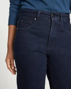 Etta High Rise Straight Leg Jeans 31 Inch - Dark Indigo -UNIVERSAL STANDARD Etta High Rise Straight Leg Jeans 31 Inch Dark Indigo USPA0825L 008 002 015