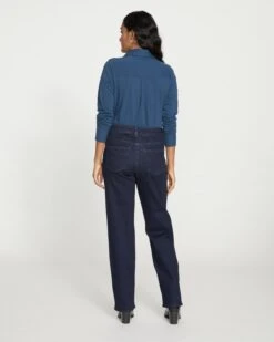 Etta High Rise Straight Leg Jeans 31 Inch - Dark Indigo -UNIVERSAL STANDARD Etta High Rise Straight Leg Jeans 31 Inch Dark Indigo USPA0825L 008 004 031