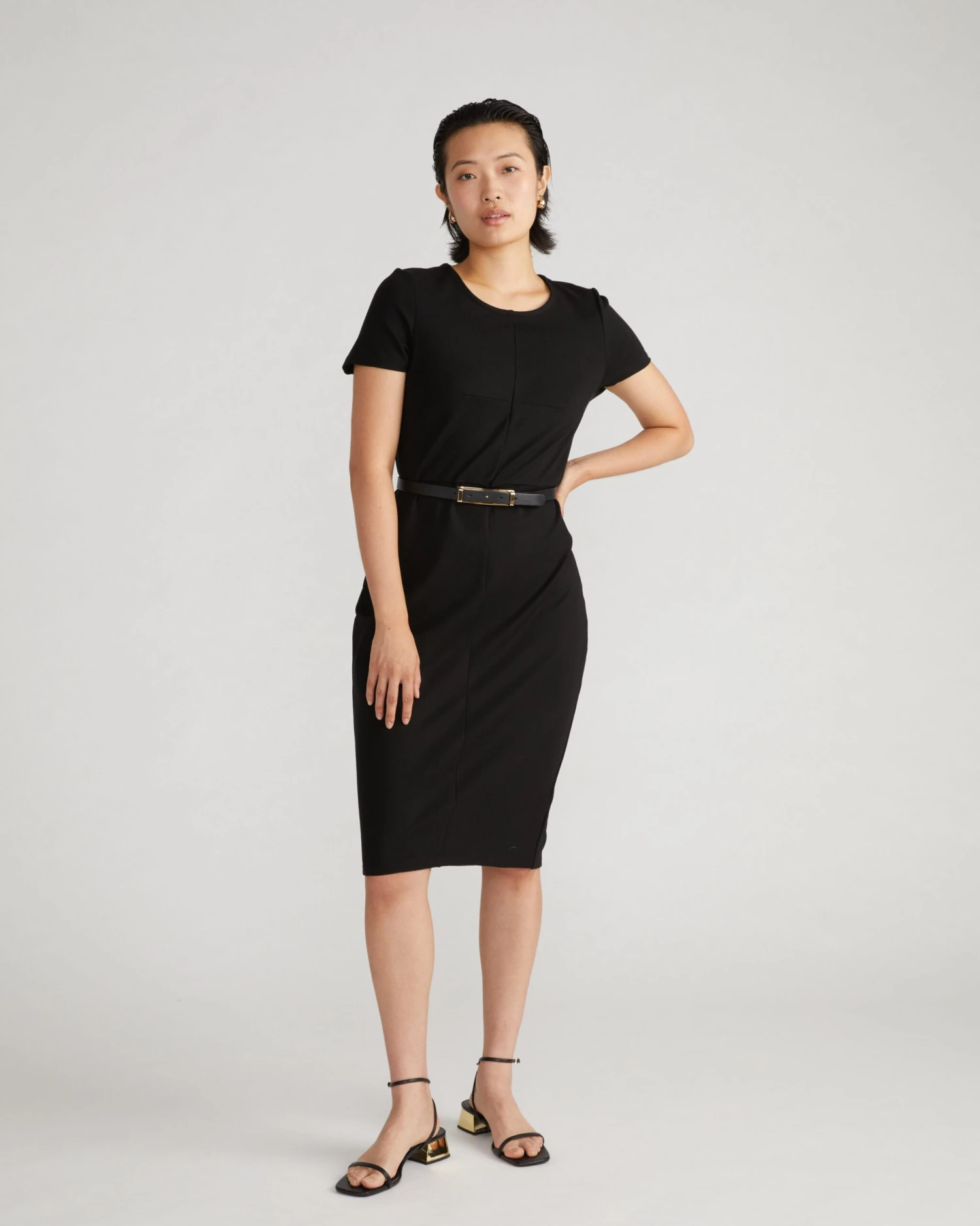 Executive Ponte Dress - Black 4 Executive Ponte Dress - Black - Image 2