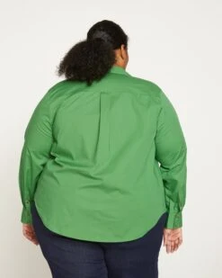 Elbe Stretch Poplin Shirt Classic Fit - Kelly Green 9 Elbe Stretch Poplin Shirt Classic Fit - Kelly Green -UNIVERSAL STANDARD FULL PLACKET ELBE Medium Green USTO1183 431 004 1057 a2511adf 030d 4a17 aa61 59a2450ae7ce