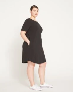 Halie T-Shirt Dress - Black 13 Halie T-Shirt Dress - Black -UNIVERSAL STANDARD Halie T Shirt Dress Black USDR0569 001 003 018
