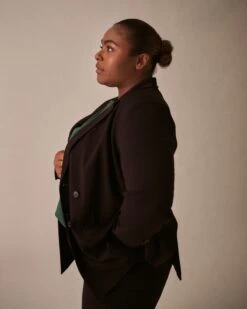 All Day Warren Double Breasted Blazer - Black -UNIVERSAL STANDARD Henning Blazer Black USXHN1549 001 5