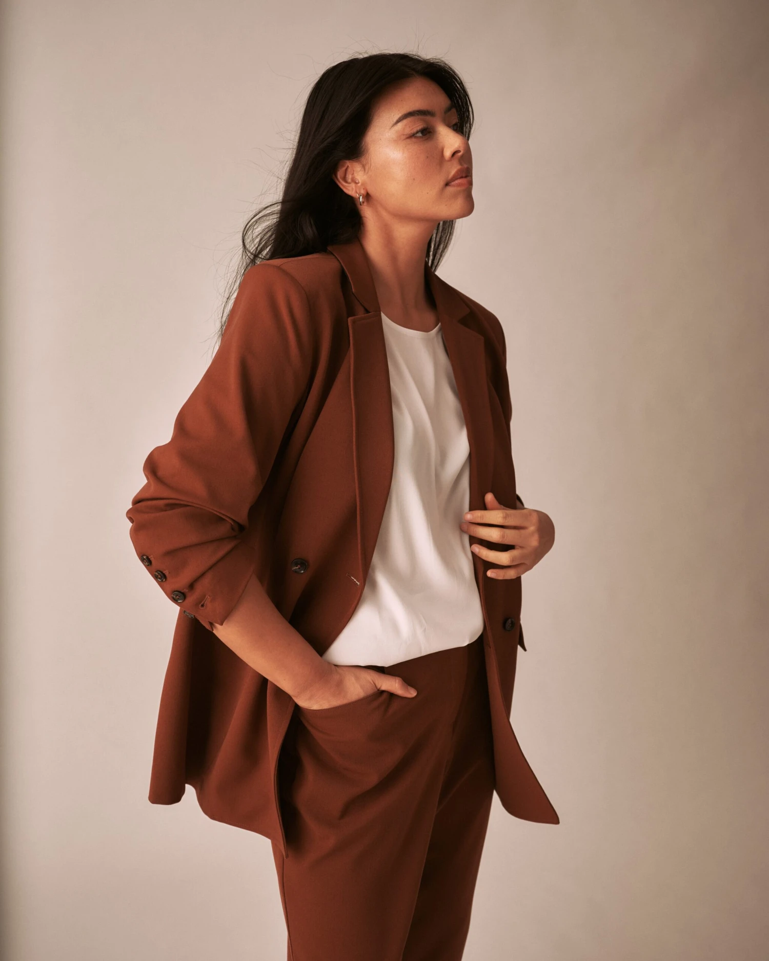 All Day Warren Double Breasted Blazer - Pony 2 All Day Warren Double Breasted Blazer - Pony