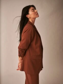 All Day Warren Double Breasted Blazer - Pony 10 All Day Warren Double Breasted Blazer - Pony -UNIVERSAL STANDARD Henning Blazer Sorrel Horse USXHN1549 665 3