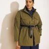 Stretch Cotton Twill Field Jacket with Cinch Waist - Ivy Green -UNIVERSAL STANDARD Jumpsuit Outfit 3 22edcef5 d05d 4731 a5cc 9c3534f42e48