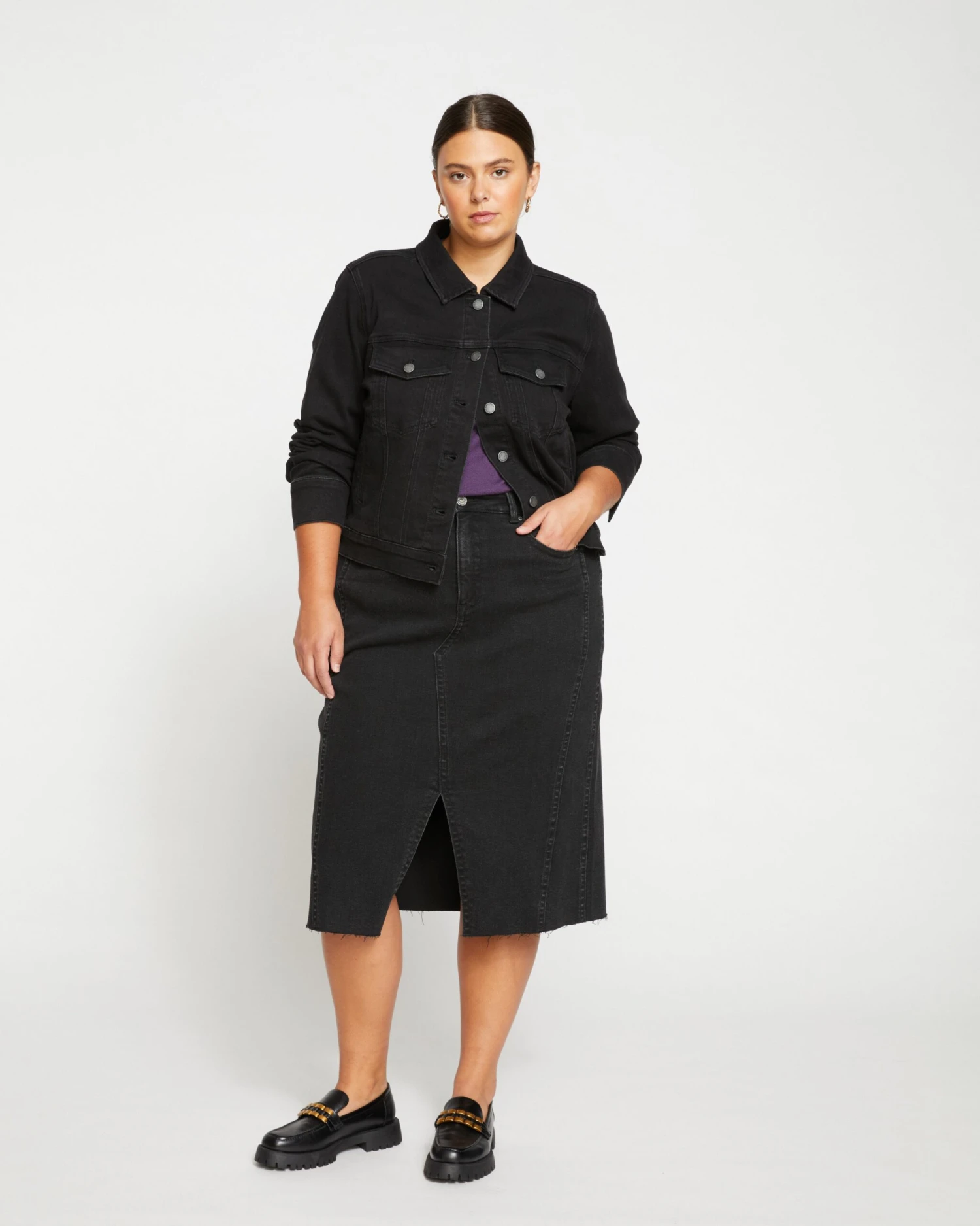 Kelsey Denim Jacket - Broken Black 4 Kelsey Denim Jacket - Broken Black - Image 2