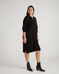 Universal Standard Marcie Liquid Jersey Dress - Black