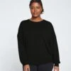 Lauren Classic Lightweight French Terry Sweatshirt in Black 1 Lauren Classic Lightweight French Terry Sweatshirt in Black -UNIVERSAL STANDARD Lauren Core Sweatshirt Slate USTO0431 blk 1