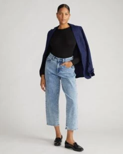 Joan Liquid Jersey Long Sleeve Top - Classic Black