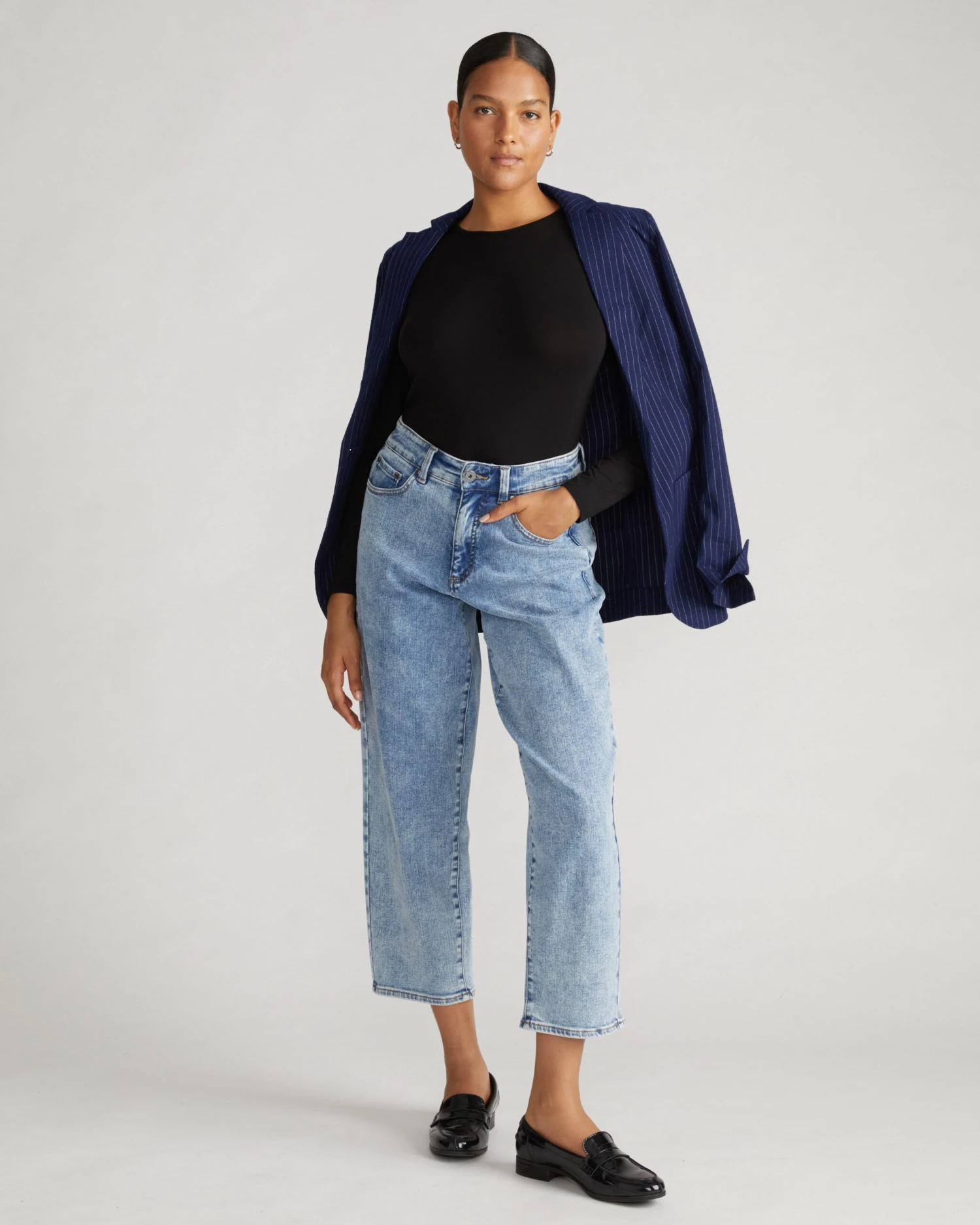 Joan Liquid Jersey Long Sleeve Top - Classic Black 3 Joan Liquid Jersey Long Sleeve Top - Classic Black