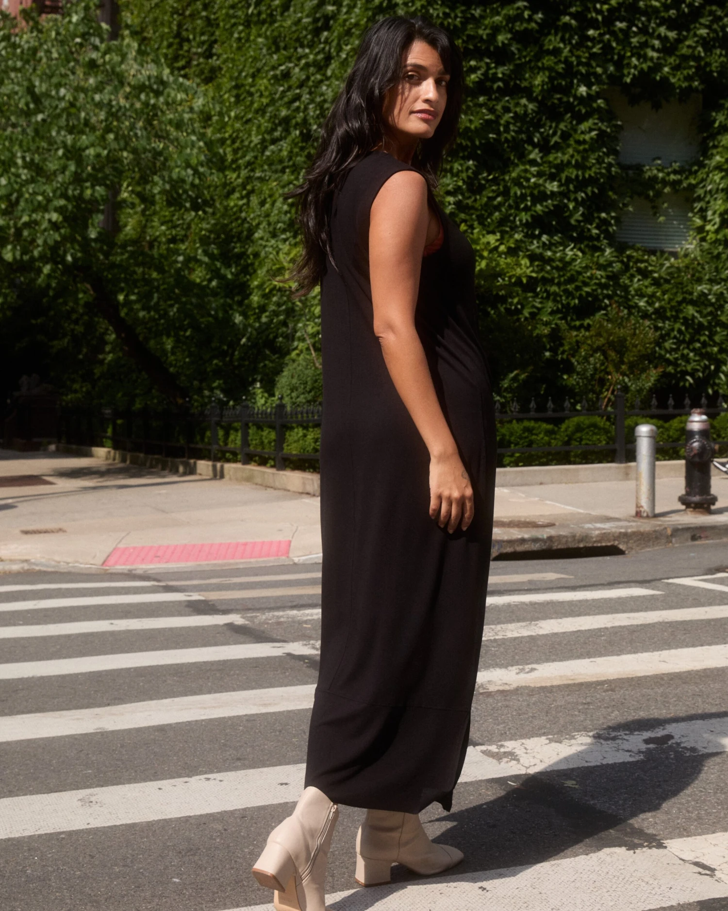 Claremont Liquid Jersey Sheath Dress - Black 3 Claremont Liquid Jersey Sheath Dress - Black