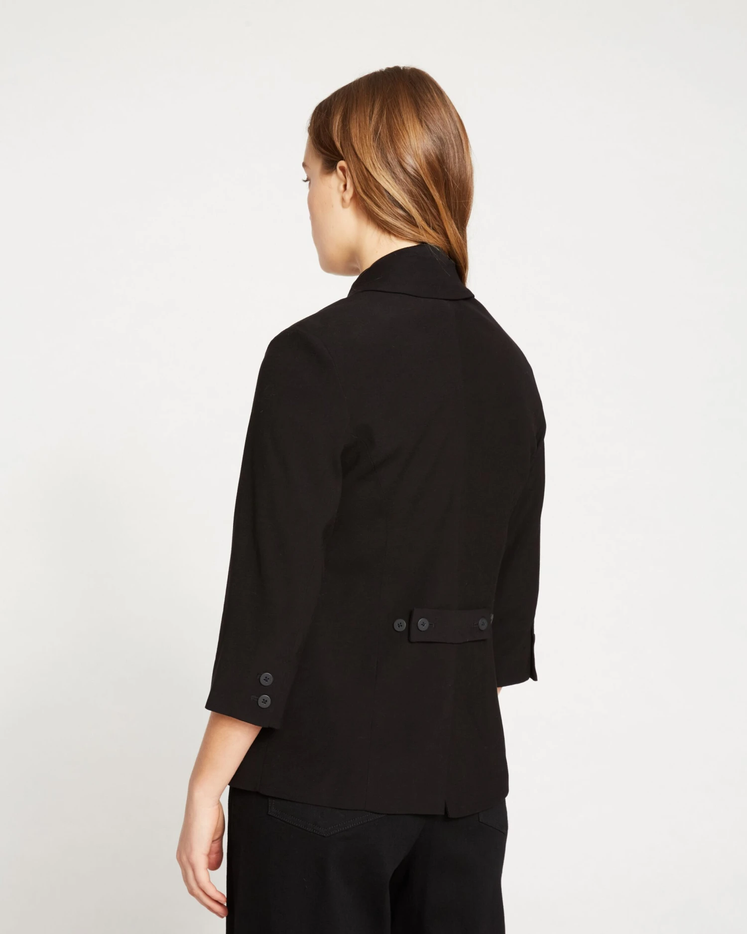 Meg Double Luxe Short Blazer - Black 6 Meg Double Luxe Short Blazer - Black - Image 4