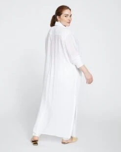 Nailah Button Down Tunic - White 12 Nailah Button Down Tunic - White -UNIVERSAL STANDARD Nailah Button Down Tunic White USTO0414 025 004 051