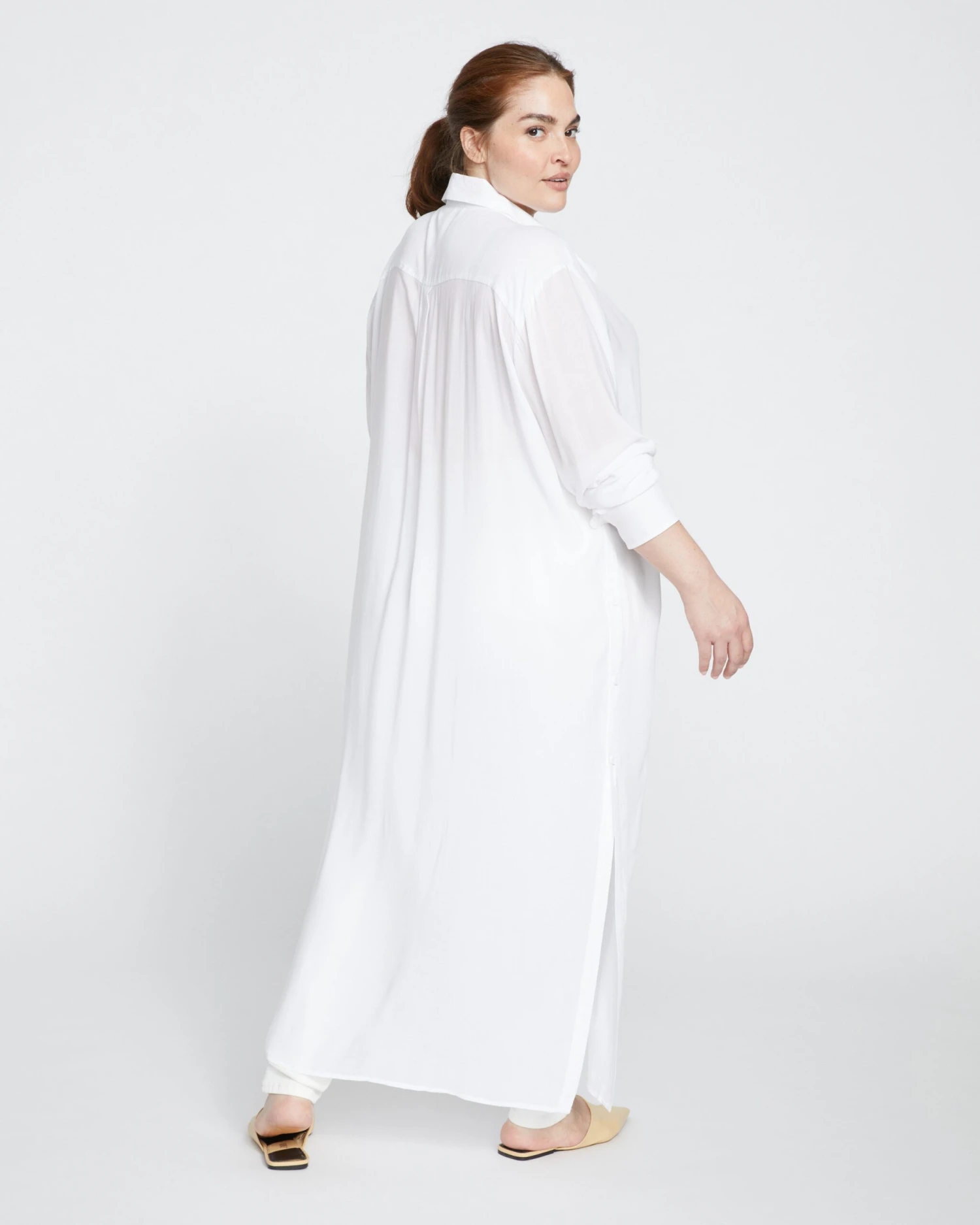 Nailah Button Down Tunic - White 7 Nailah Button Down Tunic - White - Image 5