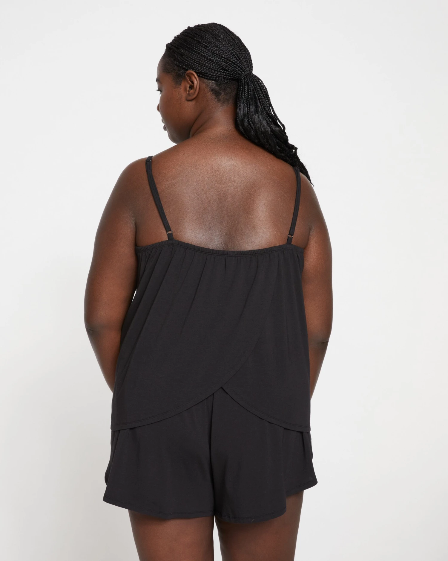 UltimateS Natalie Jersey Sleep Set - Black - Image 4