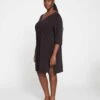 UltimateS Aubrey Sleep Dress - Black Elegant Loungewear 2 UltimateS Aubrey Sleep Dress - Black Elegant Loungewear -UNIVERSAL STANDARD New Aubrey Sleep Dress Black USLG1281 001 003 076
