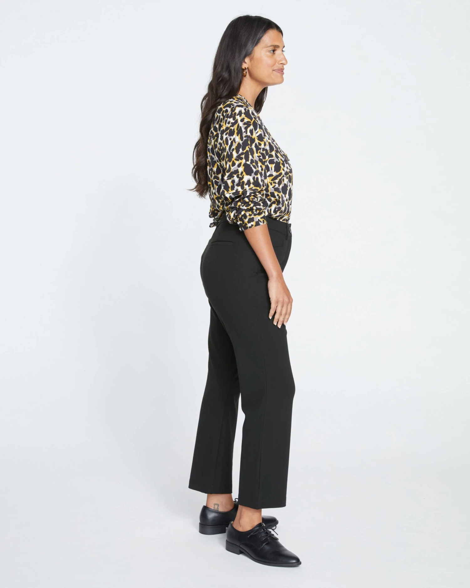 Cigarette Ponte Pants - Black 5 Cigarette Ponte Pants - Black - Image 3