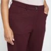 Long Cigarette Ponte Pants - Black Cherry -UNIVERSAL STANDARD New Cigarette Pants Long Black Cherry USPA0258BL 190 002 062
