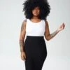 Petite Black Jersey Pencil Skirt with Smoothing Shape Retention -UNIVERSAL STANDARD Petite DanubeHeavyweightJerseySkirt Black 1026 010 R1