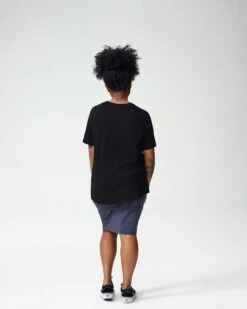 Petite Black T-Shirt - Premium Peruvian Cotton Tee Rex -UNIVERSAL STANDARD Petite TeeRex Black 1026 005 R1