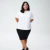 Petite White T-Shirt - Perfect Proportions Cotton Tee Rex