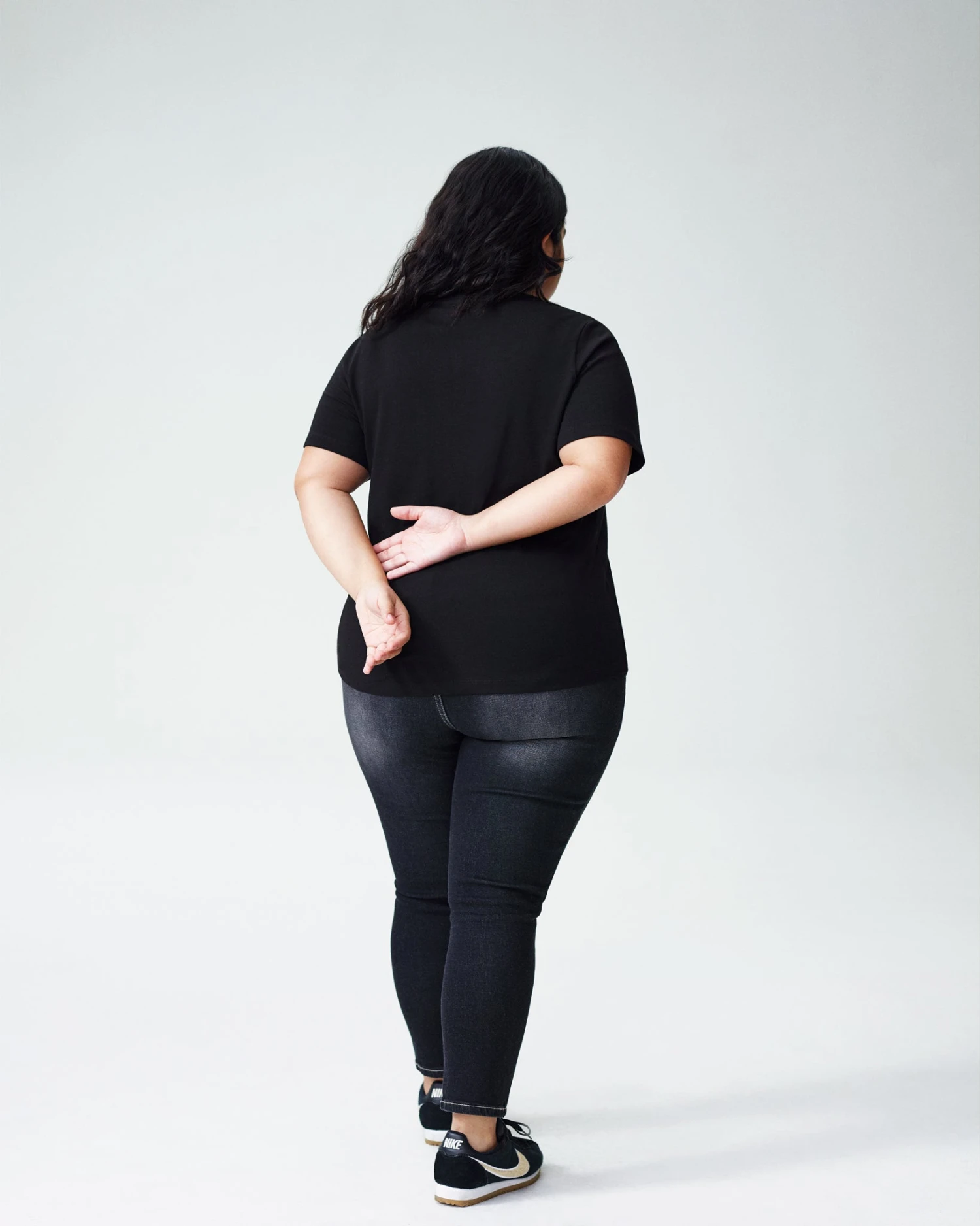 Petite Black V-Neck T-Shirt - Premium V Rex Fit 7 Petite Black V-Neck T-Shirt - Premium V Rex Fit - Image 5